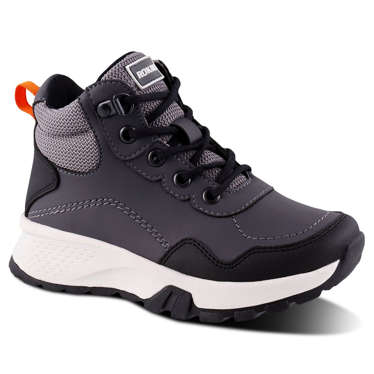 Botin Casual Rokino 3461 Color Gris Para Niño