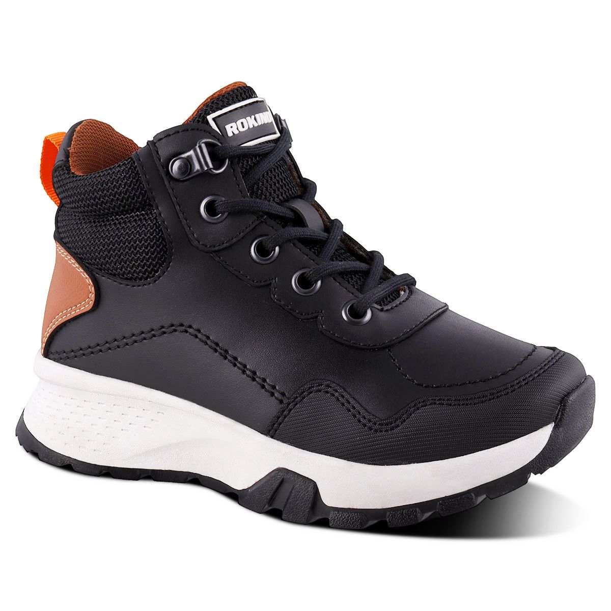 Foto 1 | Botines Casuales Rokino 3461 Negros para Niño