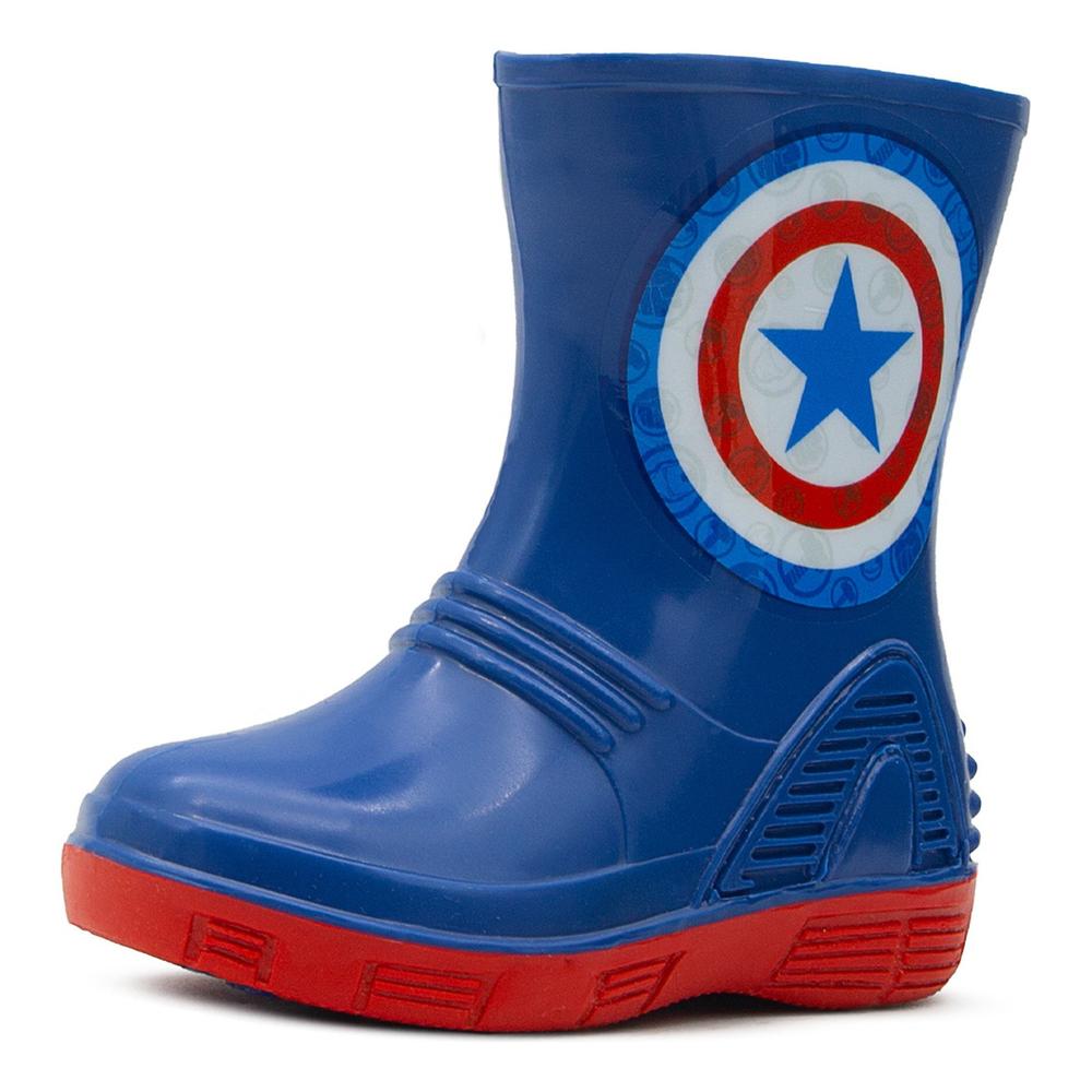 Foto 4 pulgar | Bota Lluvia Capitán América Bubble Gummers Asgard 14-19 Azul