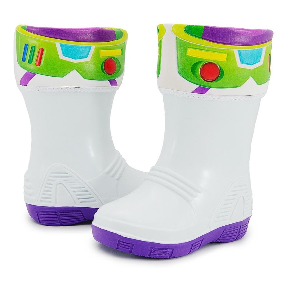 Foto 2 pulgar | Bota Lluvia Niño Toy Story Buzz Lightyear Bubble Gummer Andy Blanco