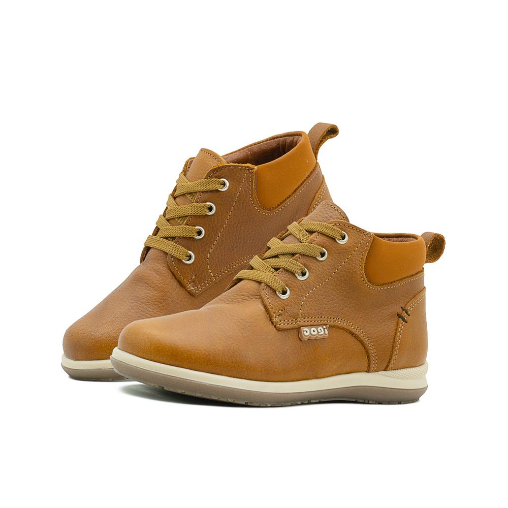 Foto 1 | Bota Dogi Para Niño Casual Piel Cómodas Color Tabaco Cafe