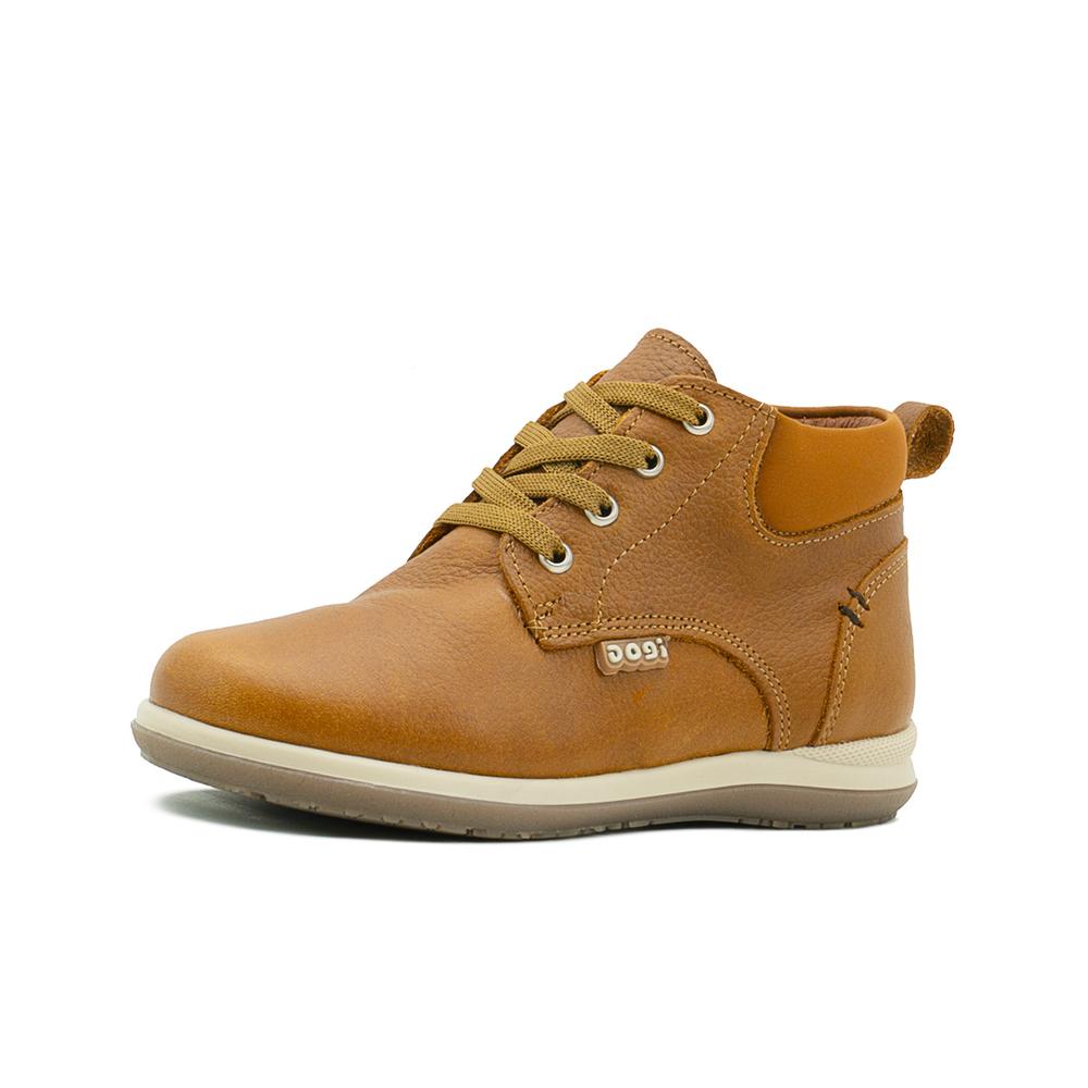 Foto 4 pulgar | Bota Dogi Para Niño Casual Piel Cómodas Color Tabaco Cafe
