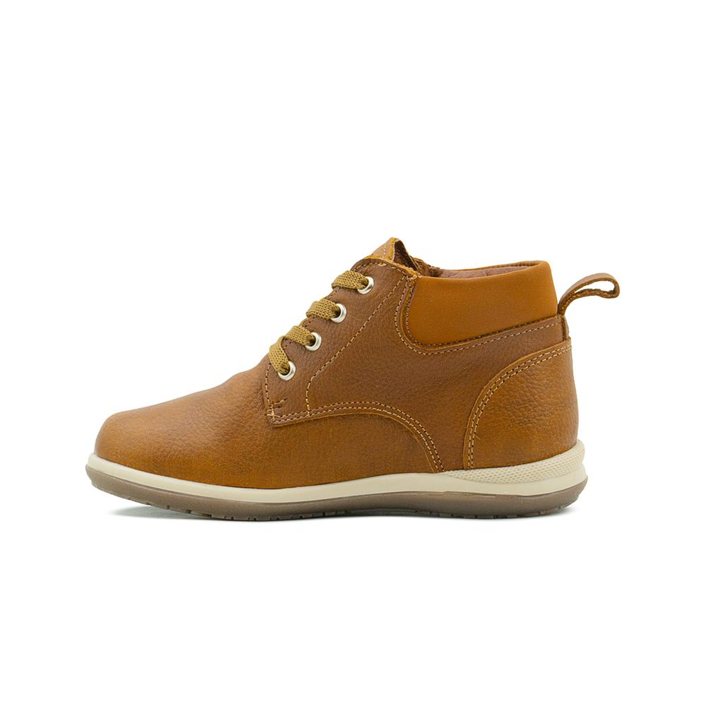 Foto 5 | Bota Dogi Para Niño Casual Piel Cómodas Color Tabaco Cafe