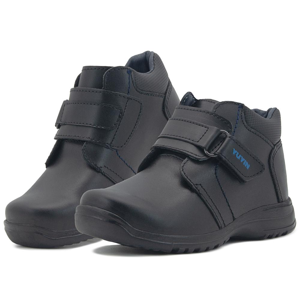 Foto 2 pulgar | Bota Yuyin Escolares Casuales Para Niño Calidad Estilo 18-26 Negro