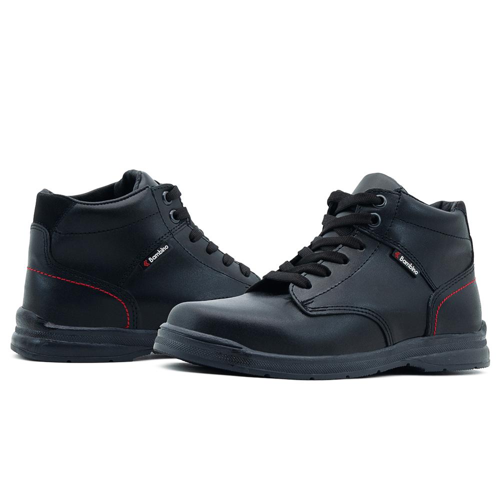 Foto 2 | Bota Escolar Casual Niño Cómodo Bambino 17-21 Negro
