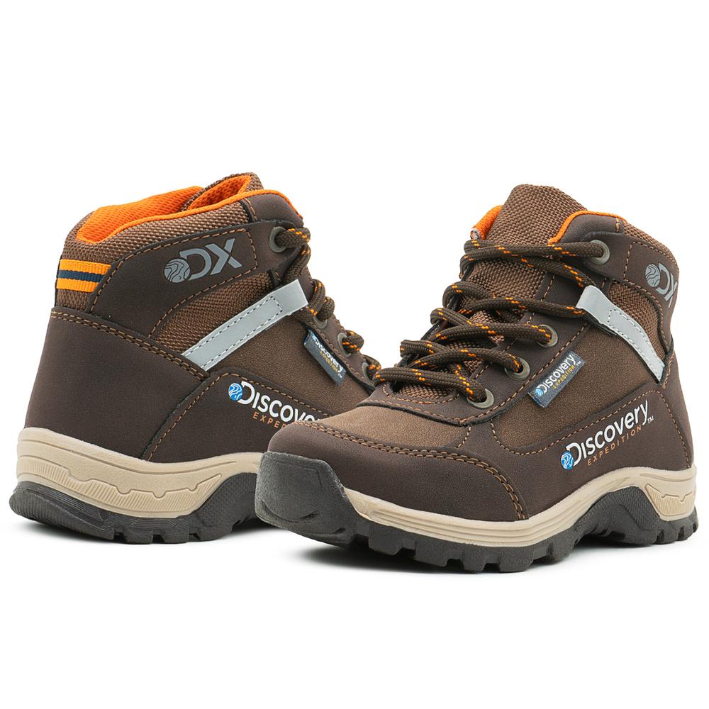Foto 3 pulgar | Bota Todo Terreno Discovery Expedition Kids Chocolate 18-24 Chocolate