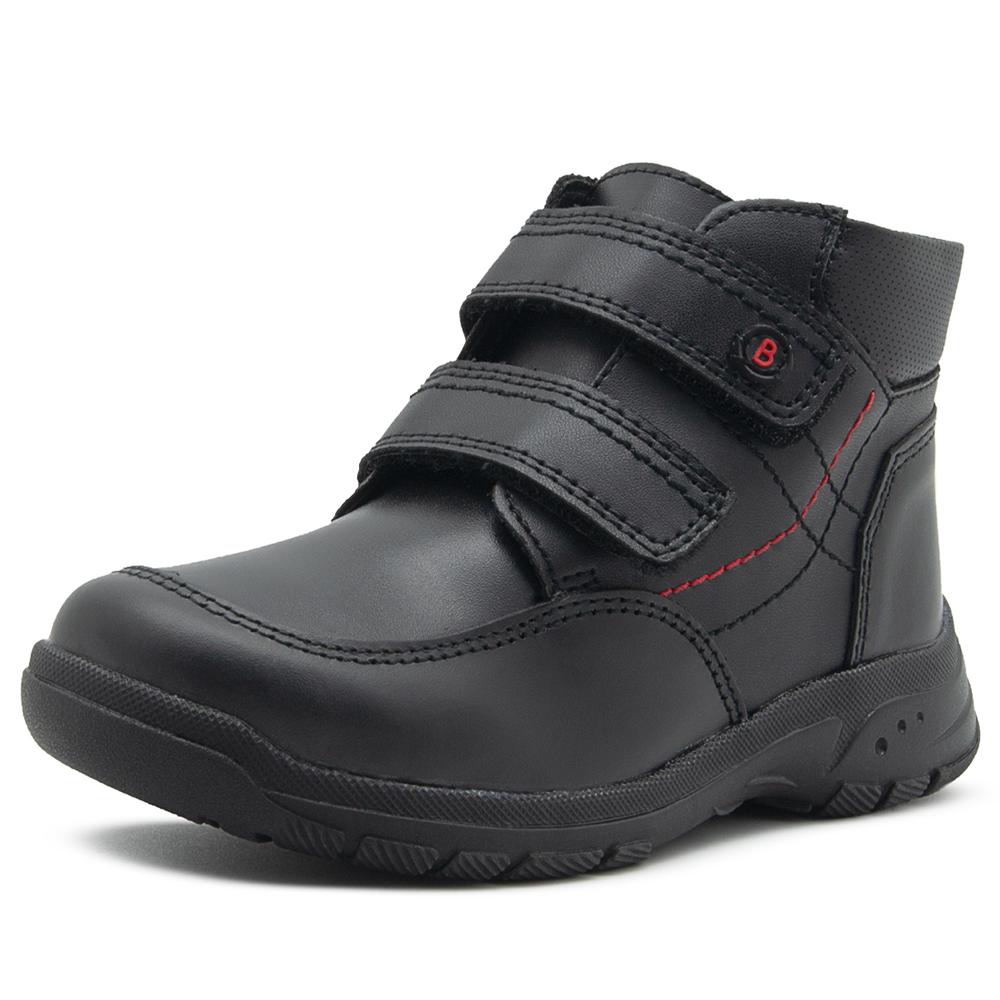 Foto 5 pulgar | Bota Escolar Bambino Para Niño De Piel Transpirables Negro Negro