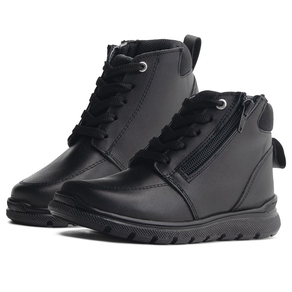 Foto 2 pulgar | Botas Niño Escolares Karsten Negro Antiderrapante Casual Negro