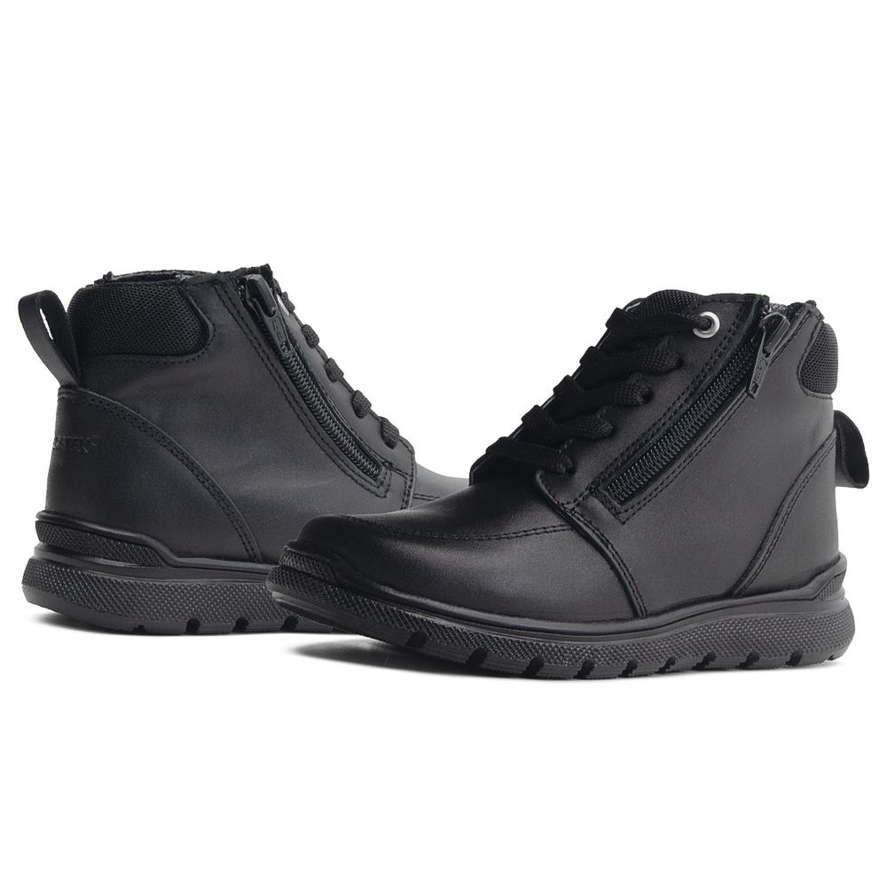 Foto 3 pulgar | Botas Niño Escolares Karsten Negro Antiderrapante Casual Negro