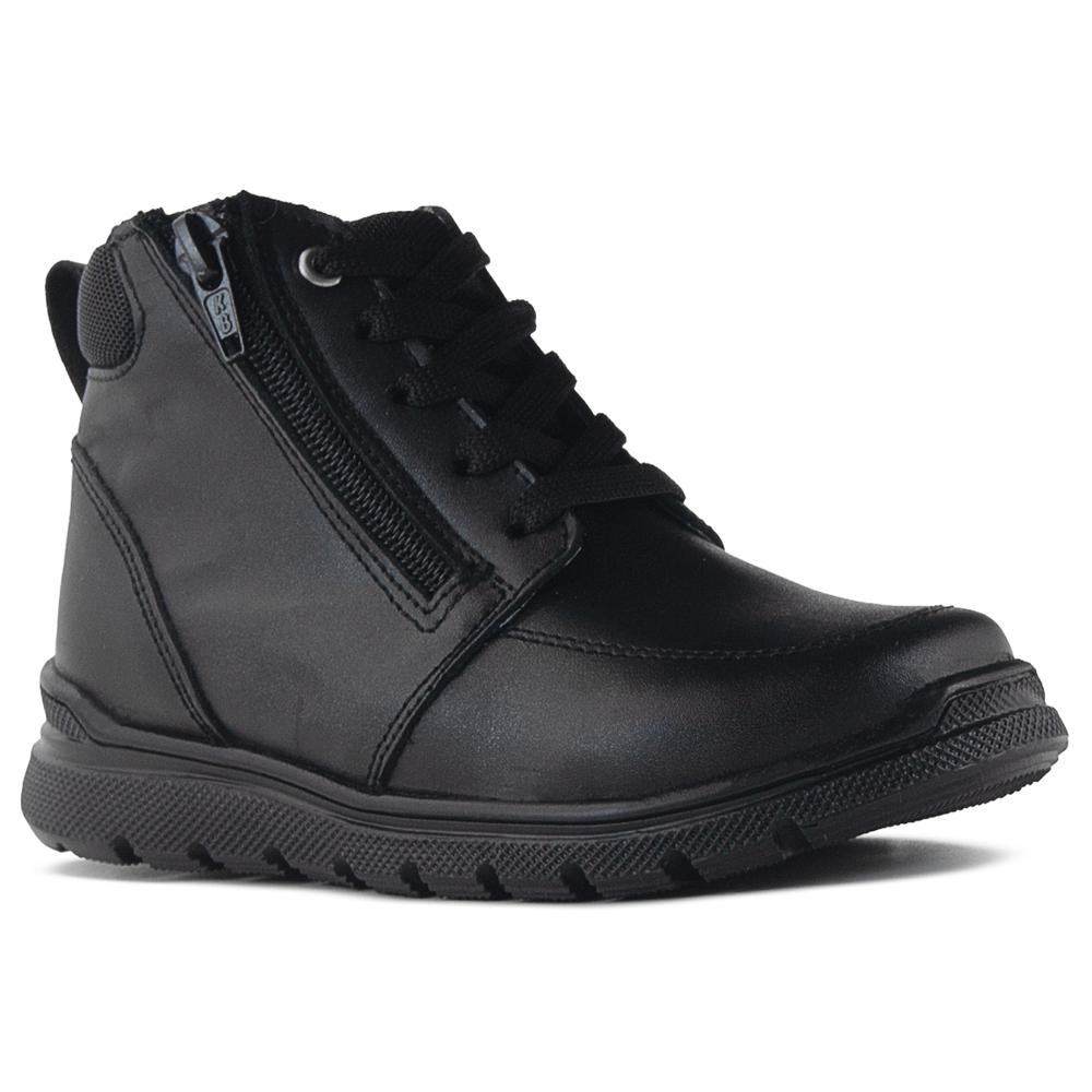 Foto 4 pulgar | Botas Niño Escolares Karsten Negro Antiderrapante Casual Negro