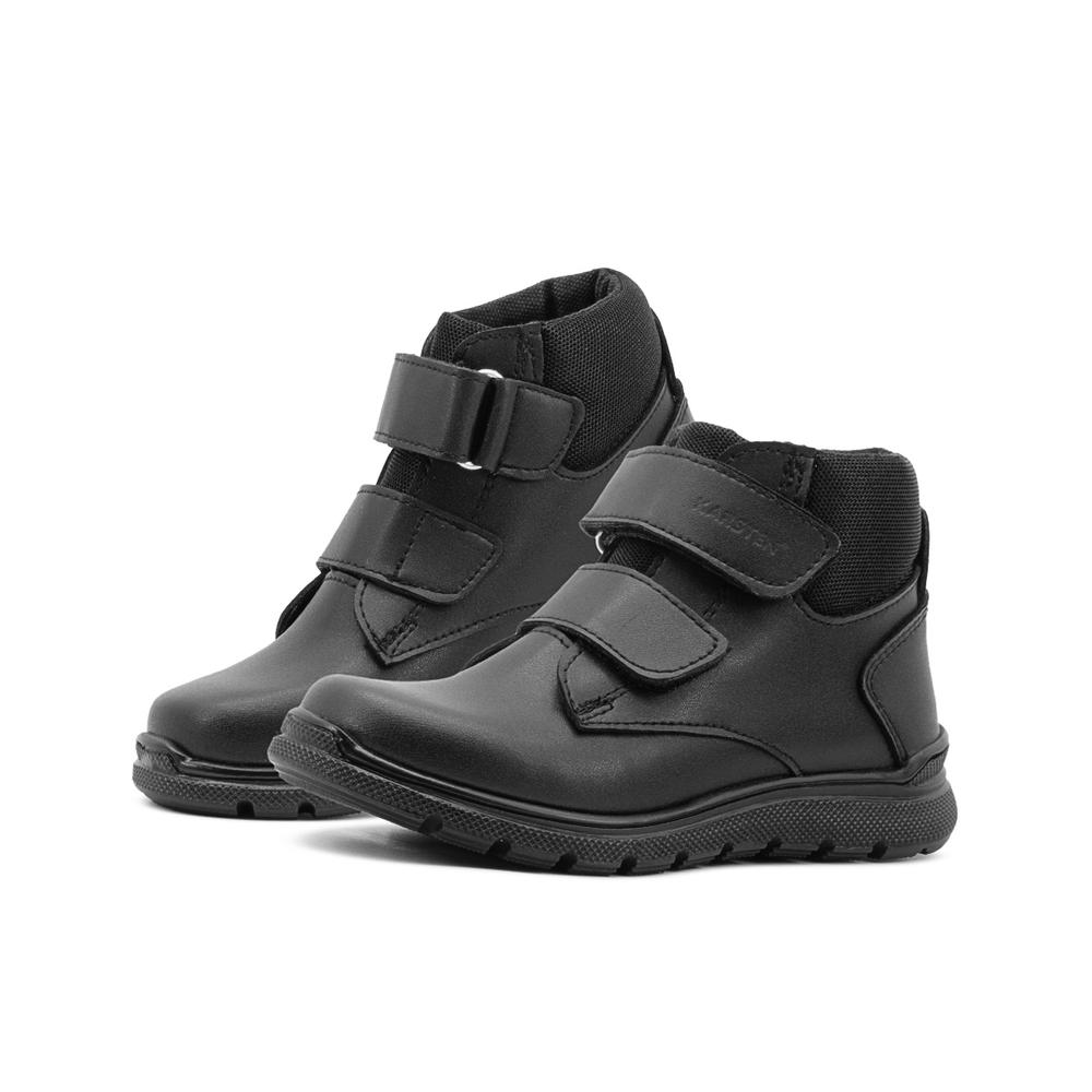 Foto 2 | Botas Escolares Para Niño De Piel Karsten Con Antiderrapante Negro