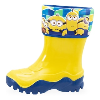 Foto 3 | Bota Lluvia Niño Universal Minions Campus 13-21 Amarillo/rey Amarillo