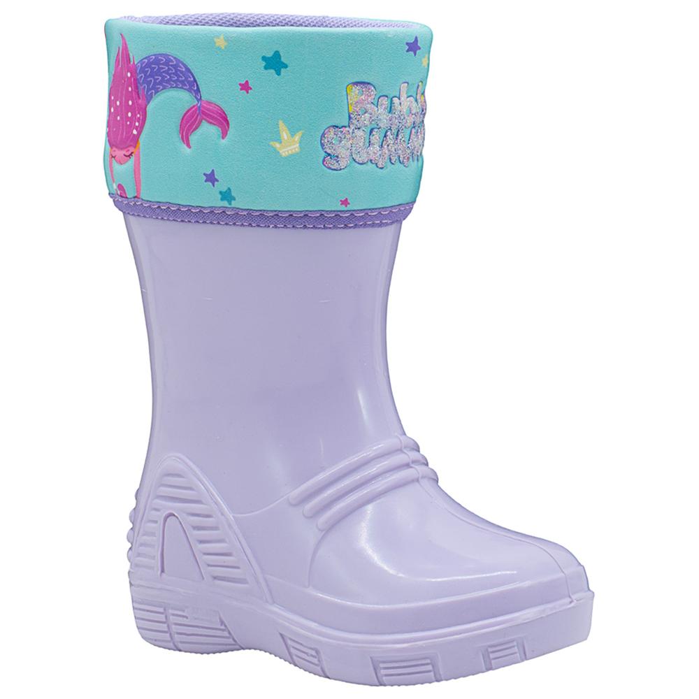Foto 2 pulgar | Bota Lluvia Bubble Gummers  Para Niña Winny Sirena Lila Lila