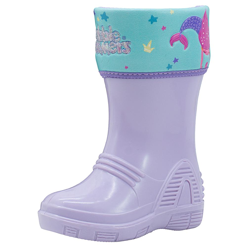 Foto 5 pulgar | Bota Lluvia Bubble Gummers  Para Niña Winny Sirena Lila Lila
