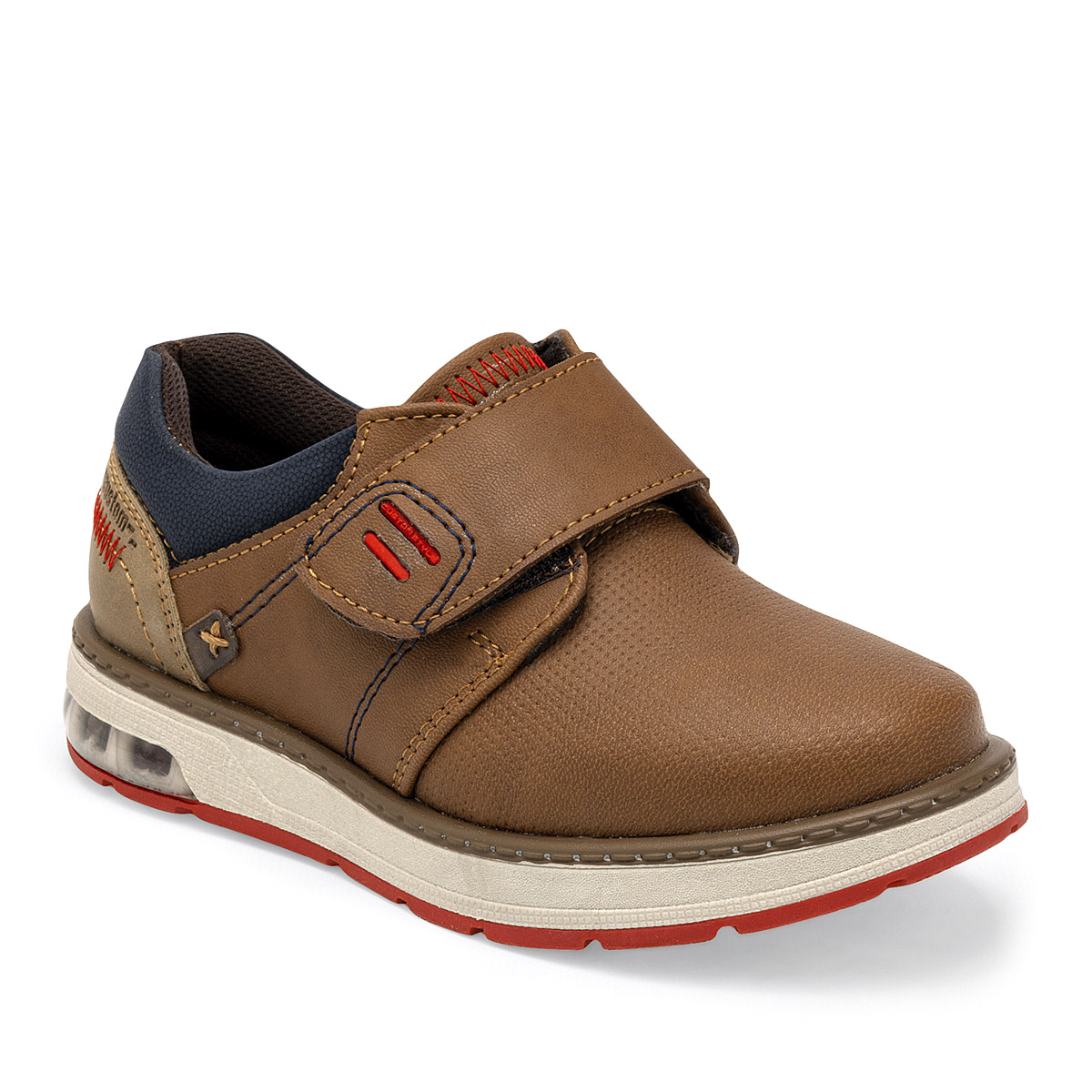 Negro Total Zapato Casual Para Niño Camel Marino