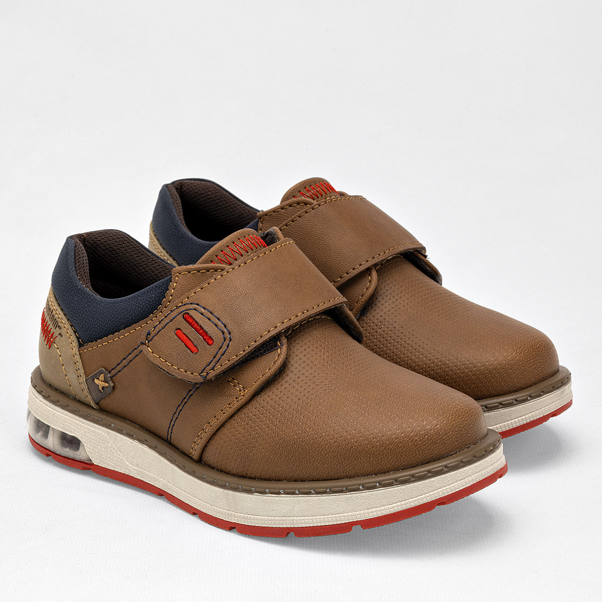 Foto 2 | Negro Total Zapato Casual Para Niño Camel Marino
