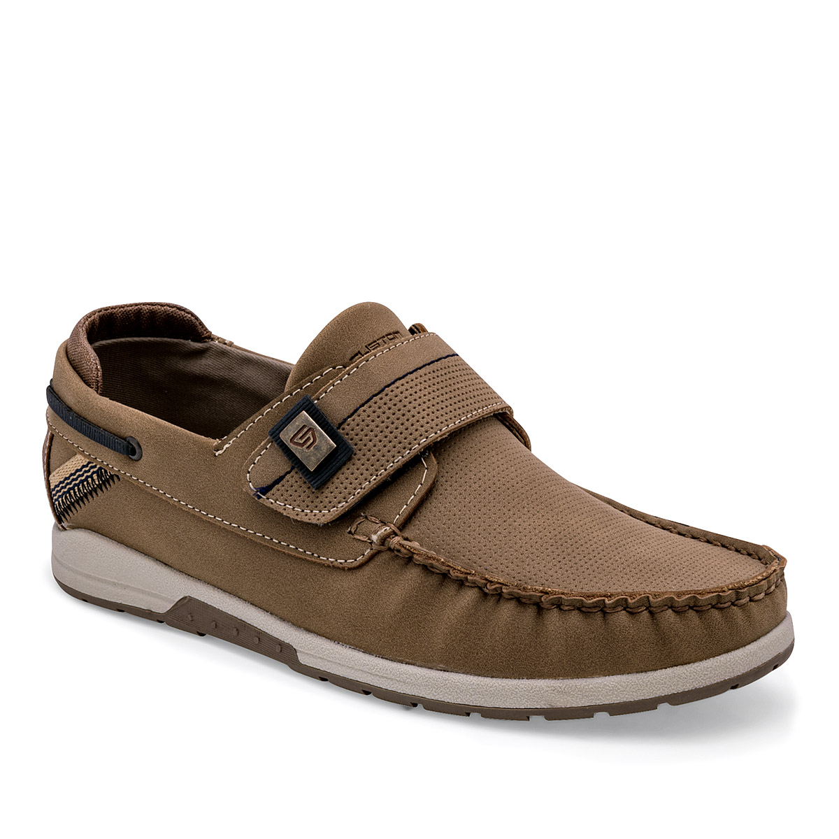 Foto 2 pulgar | Negro Total Zapato Casual Para Niño Camel