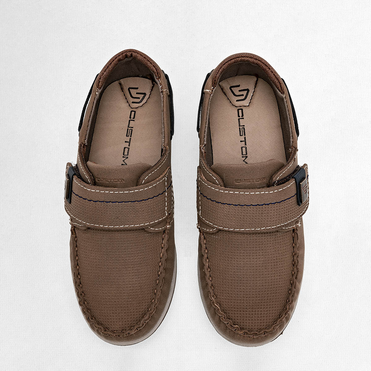 Foto 4 pulgar | Negro Total Zapato Casual Para Niño Camel