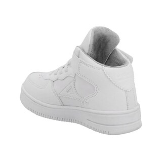 Foto 3 | Tenis Para Niño Pirma Urbano Blanco Bota Contactel Escolar Blanco