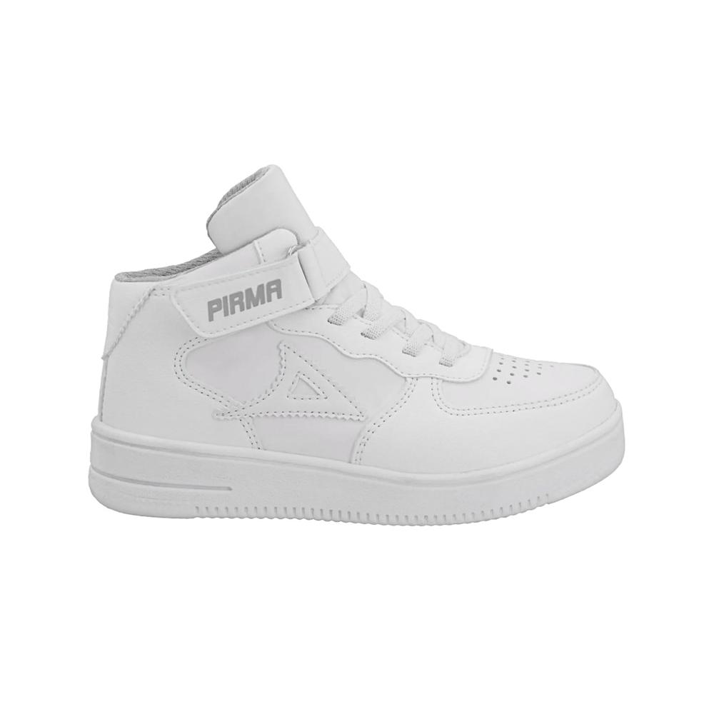 Foto 5 | Tenis Para Niño Pirma  Urbano Blanco Bota Contactel Escolar Blanco