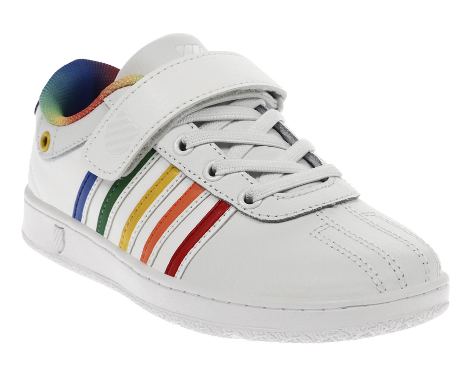 Foto 3 pulgar | Tenis Casuales K-swiss Children  Stage color Blanco