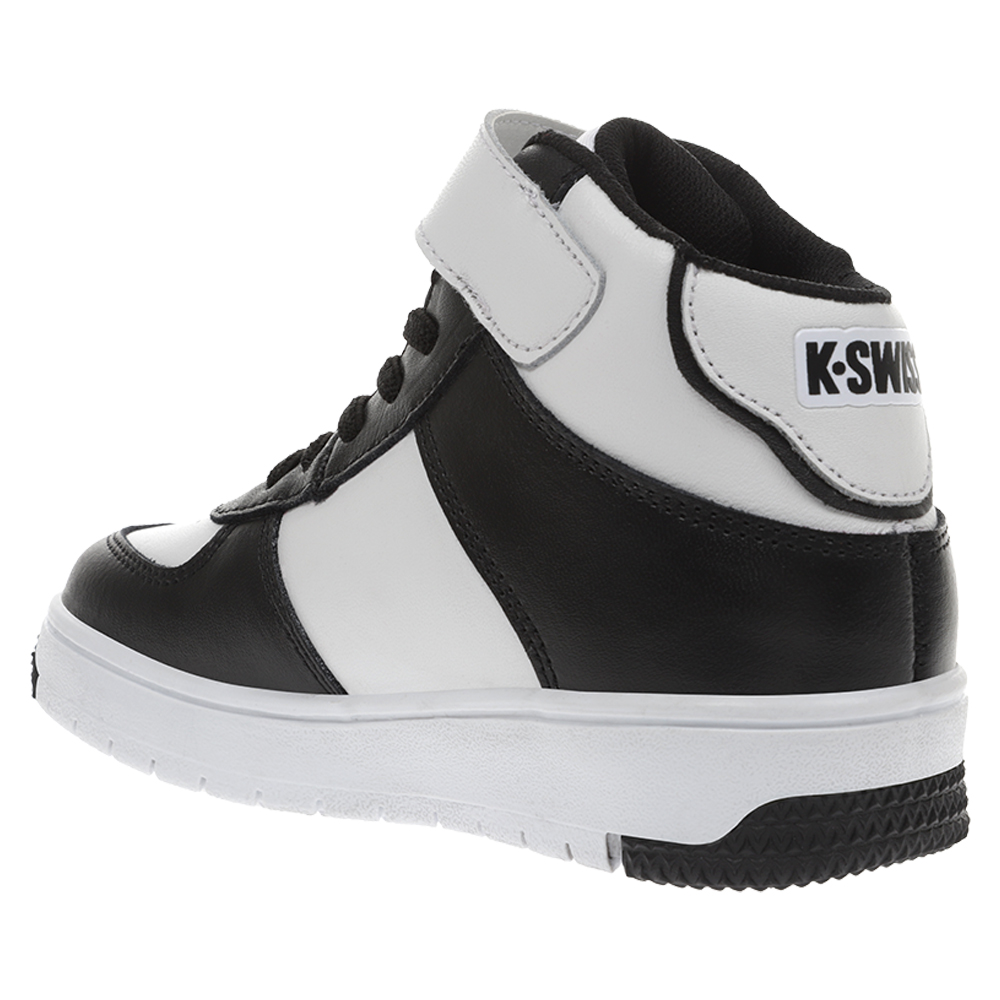 Foto 4 pulgar | Tenis K-swiss Salt Mid color Blanco/Negro para Niño