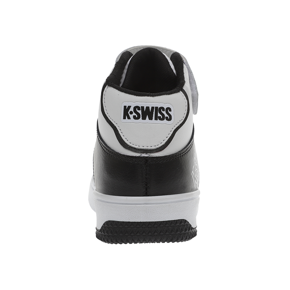 Foto 8 pulgar | Tenis K-swiss Salt Mid color Blanco/Negro para Niño