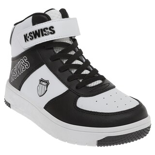 Foto 1 | Tenis K-Swiss Salt Mid color Blanco y Negro para Niños