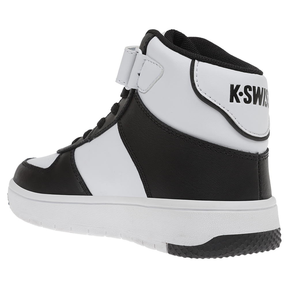 Foto 4 pulgar | Tenis K-Swiss Salt Mid color Blanco y Negro para Niños