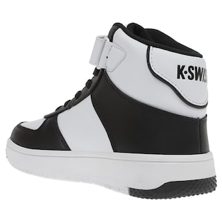 Foto 3 | Tenis K-Swiss Salt Mid color Blanco y Negro para Niños