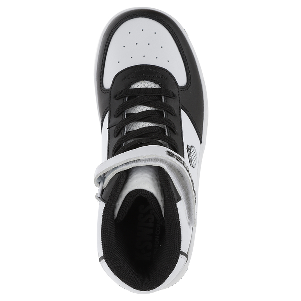 Foto 6 pulgar | Tenis K-Swiss Salt Mid color Blanco y Negro para Niños