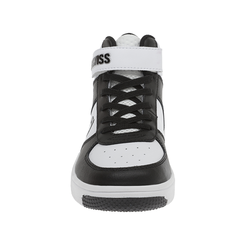 Foto 7 pulgar | Tenis K-Swiss Salt Mid color Blanco y Negro para Niños