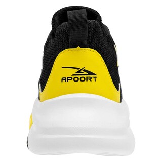 Foto 2 | Apoort Tenis Urbano Para Mujer Negro Amarillo Gris, Código 104180-1