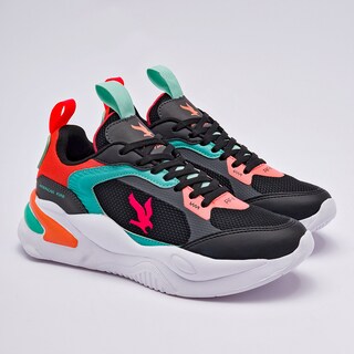 Foto 2 | American Fire Tenis Urbano Para Joven Negro Multicolor, Código 121150-e