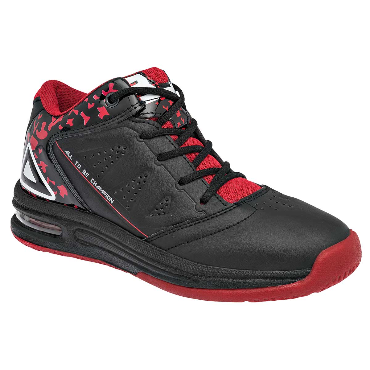 Eeder's Tenis Deportivo Para Joven Negro Rojo, Código 84118-2