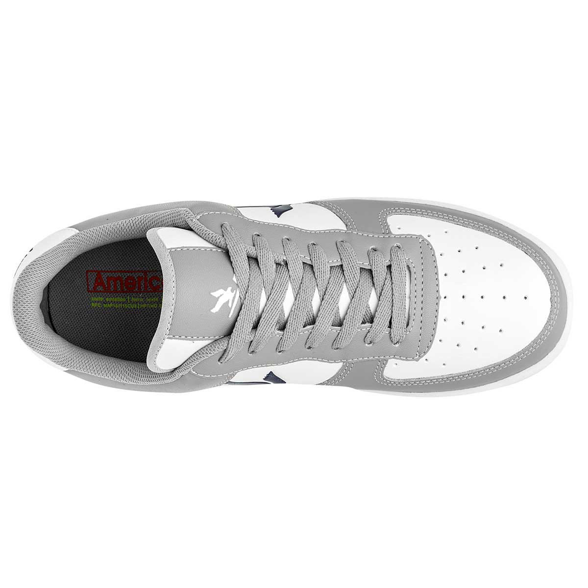Foto 3 pulgar | Tenis Urbanos American Fire Gris con Blanco para Joven