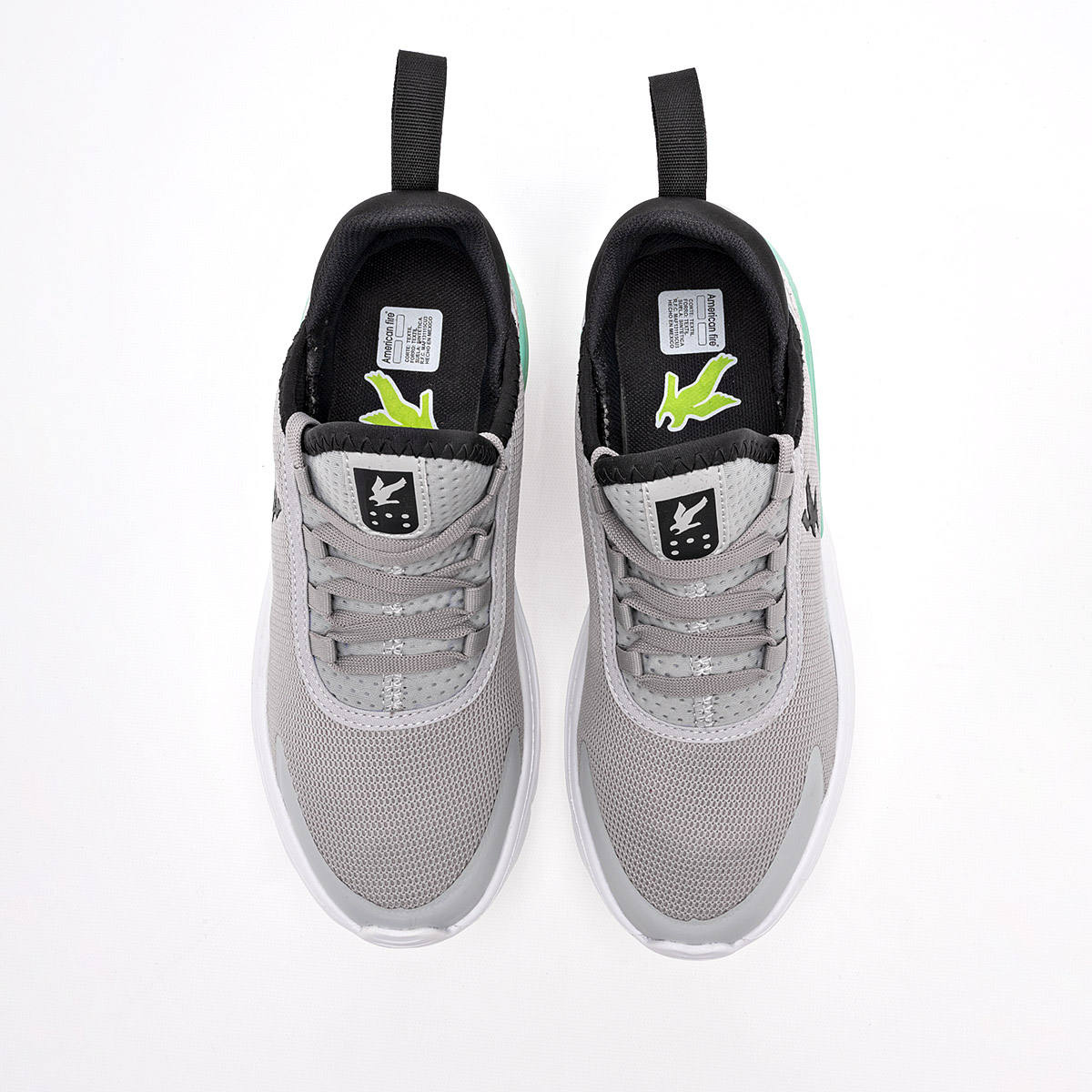 Foto 4 pulgar | American Fire Tenis Urbano Para Joven Gris Negro