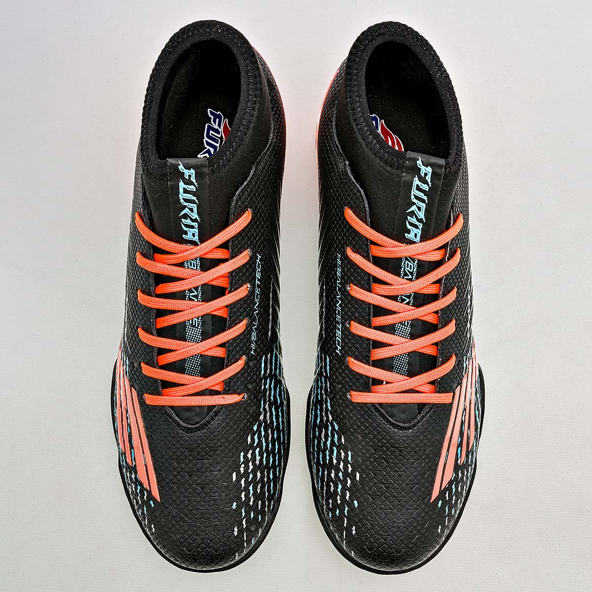 Foto 4 pulgar | Furia Tenis Deportivo Para Joven Negro Naranja