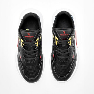 Foto 3 | American Fire Tenis Urbano Para Joven Negro Azul Rojo