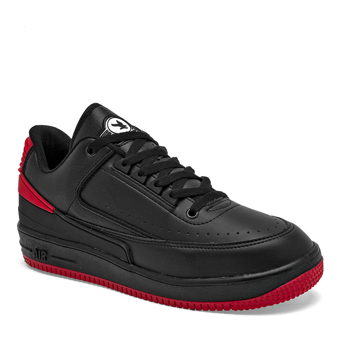 American Fire Tenis Urbano Para Joven Negro Rojo