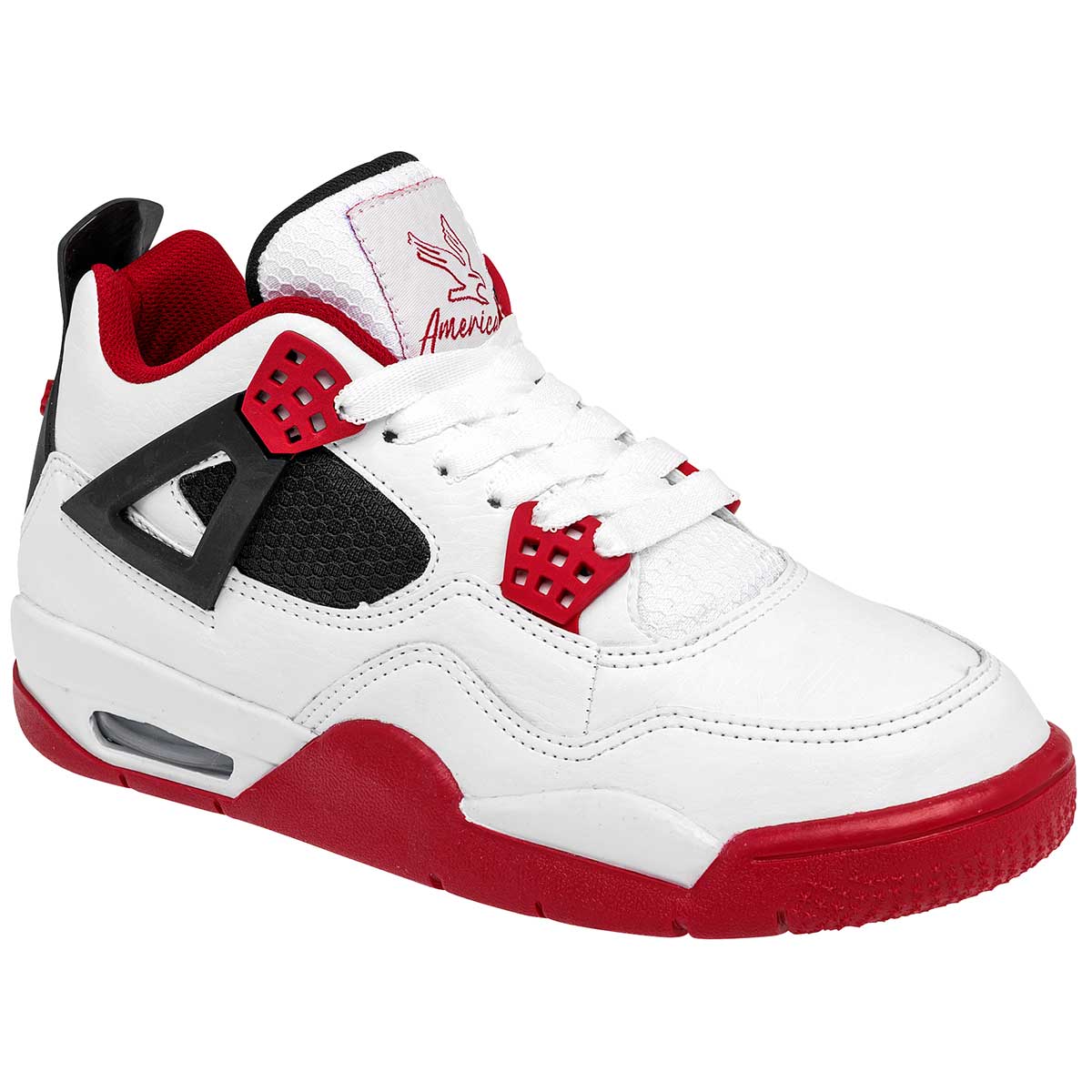 American Fire Tenis Urbano Para Joven Blanco Negro
