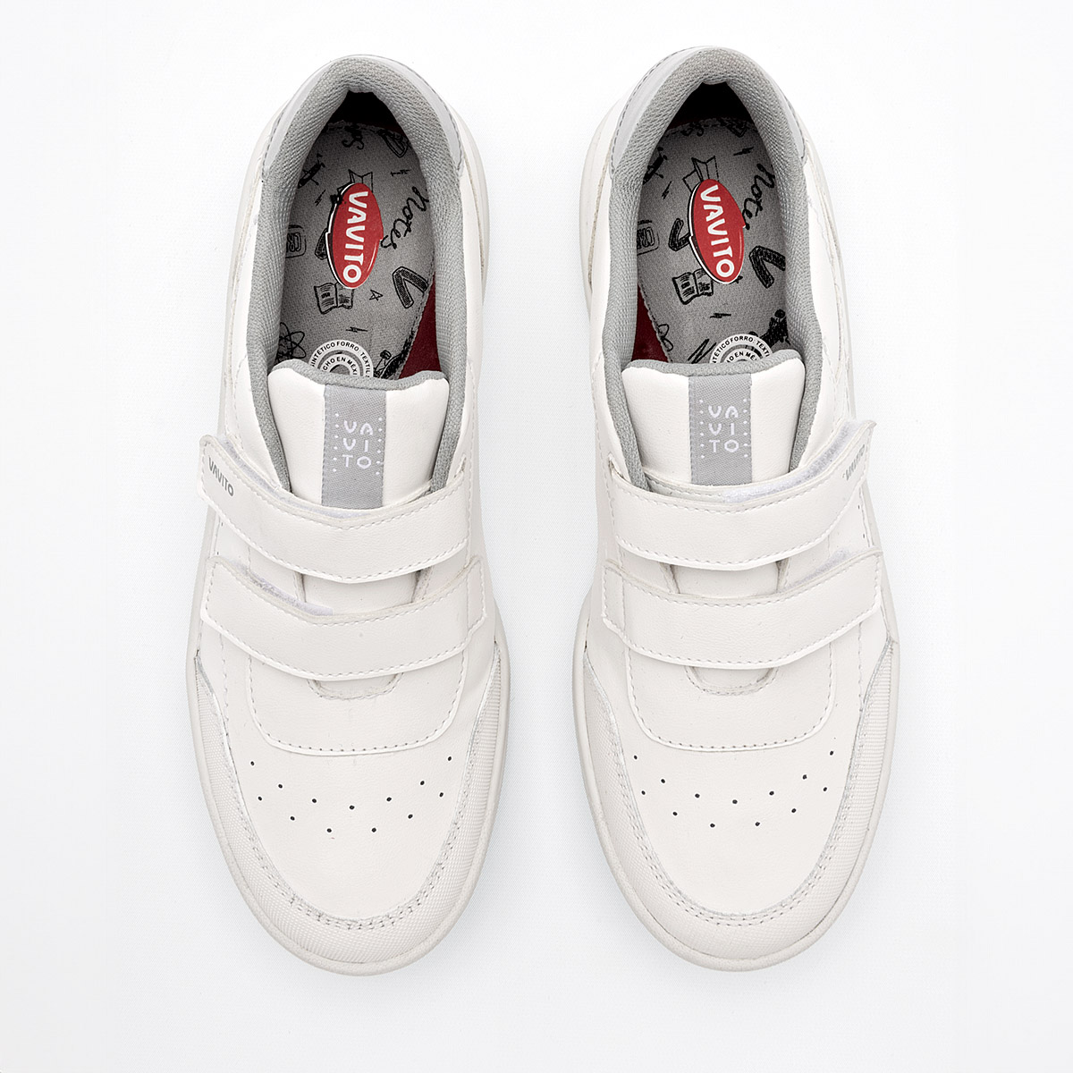 Foto 4 pulgar | Vavito Tenis Urbano Para Joven Blanco Gris