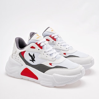 Foto 2 | American Fire Tenis Urbano Para Joven Blanco Gris Rojo