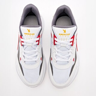 Foto 3 | American Fire Tenis Urbano Para Joven Blanco Gris Rojo