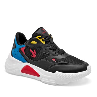 Foto 1 | American Fire Tenis Urbano Para Joven Negro Azul Rojo