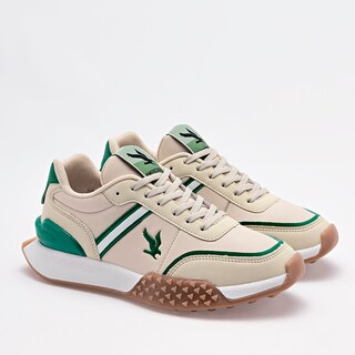 Foto 2 | American Fire Tenis Urbano Para Joven Beige Verde Cod.133797
