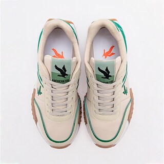 Foto 3 | American Fire Tenis Urbano Para Joven Beige Verde Cod.133797