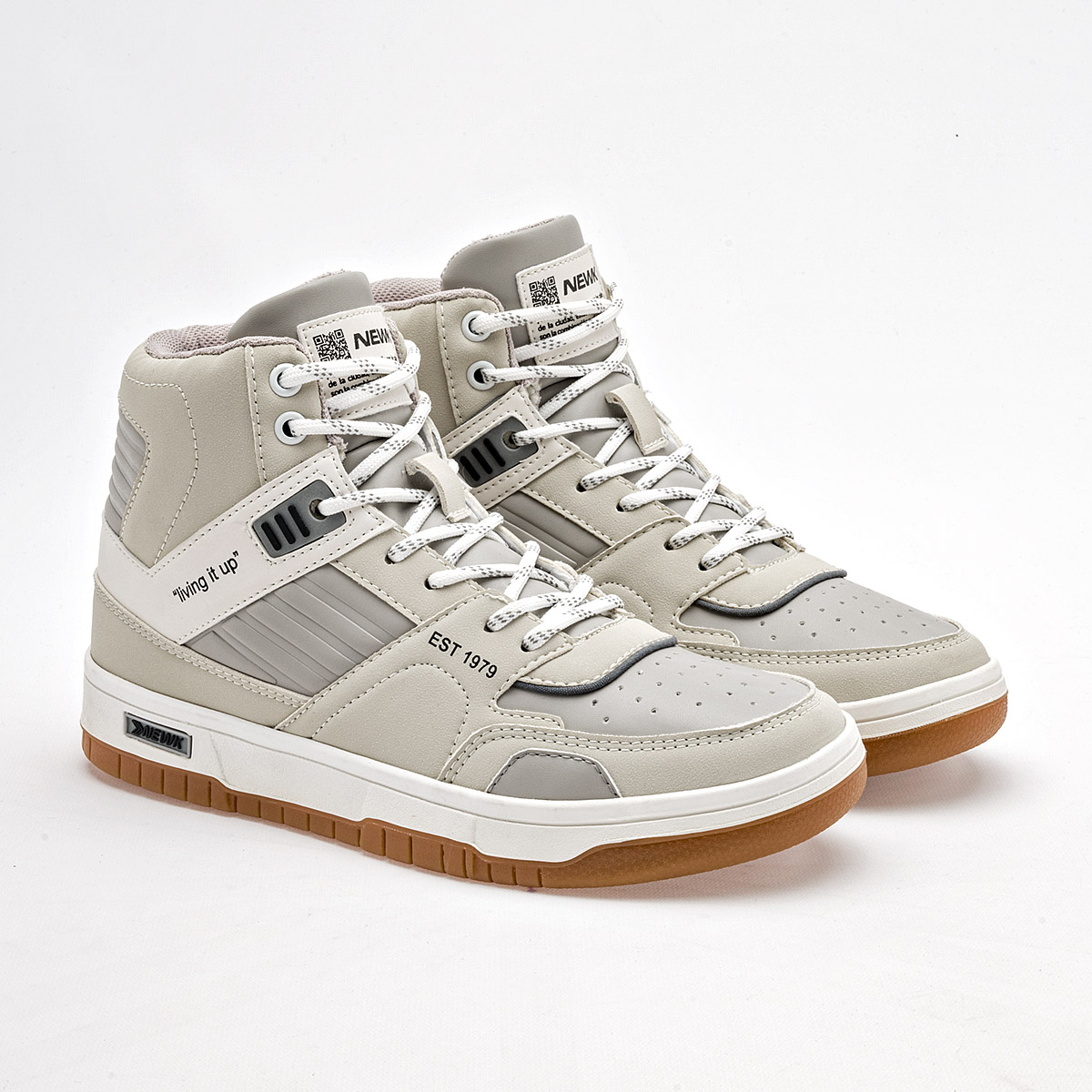 Foto 3 pulgar | Newk Tenis Urbano Para Joven Latte Gris Cod.132672