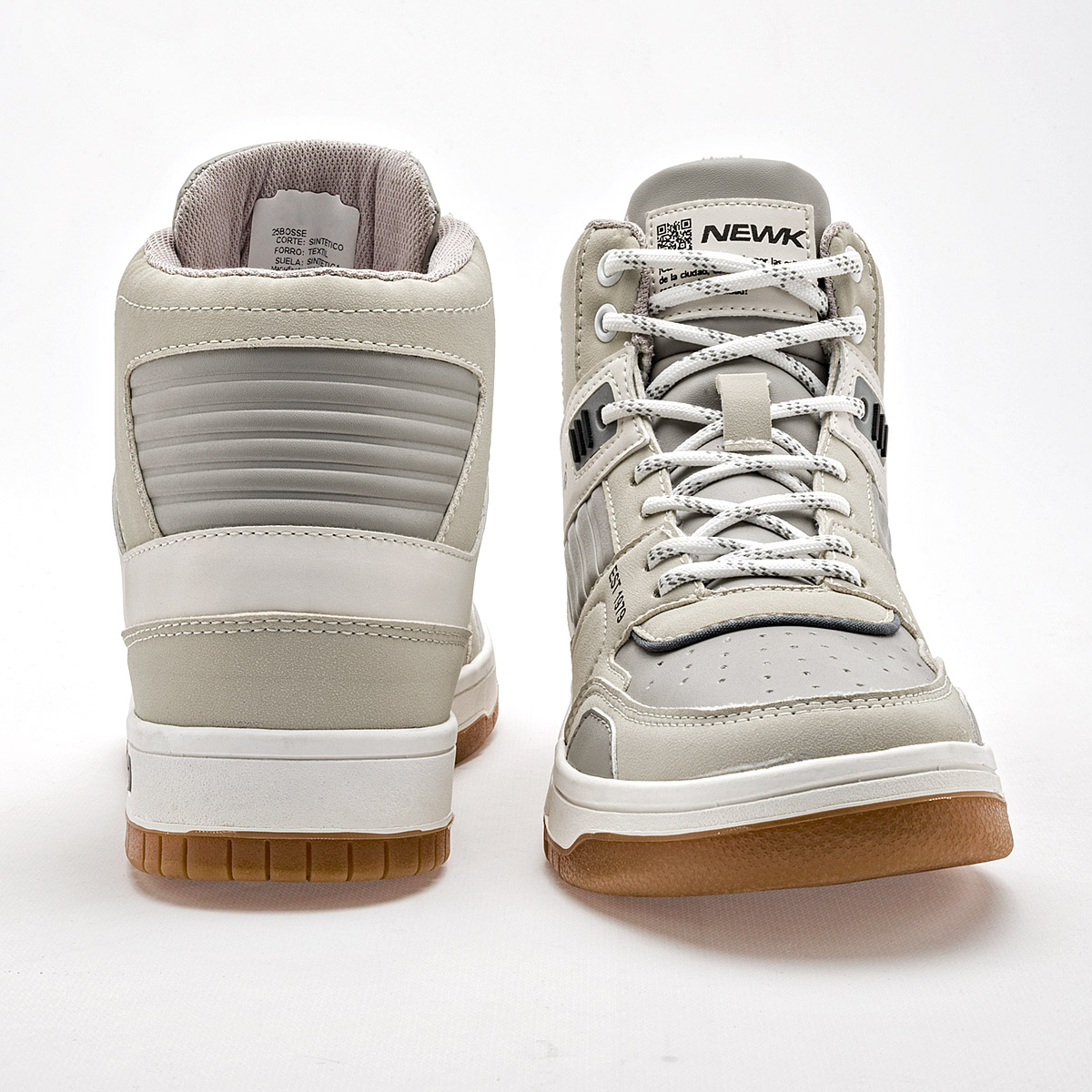 Foto 4 pulgar | Newk Tenis Urbano Para Joven Latte Gris Cod.132672