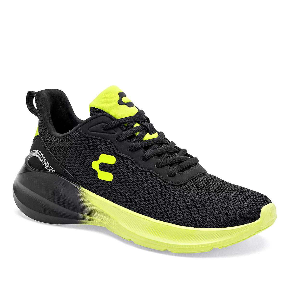 Charly Tenis Deportivo Para Joven Negro Verde, Running Cod.129644